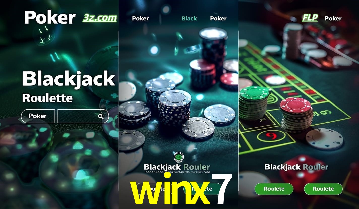 Cassino online winx7 com Poker, Blackjack e Roleta ao vivo para jogadores do Brasil