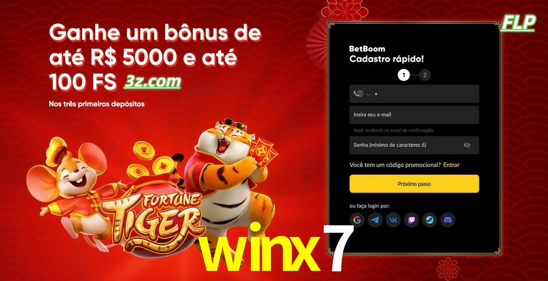 winx7 cassino Brasil bônus de boas-vindas até R$5000 e 100 free spins