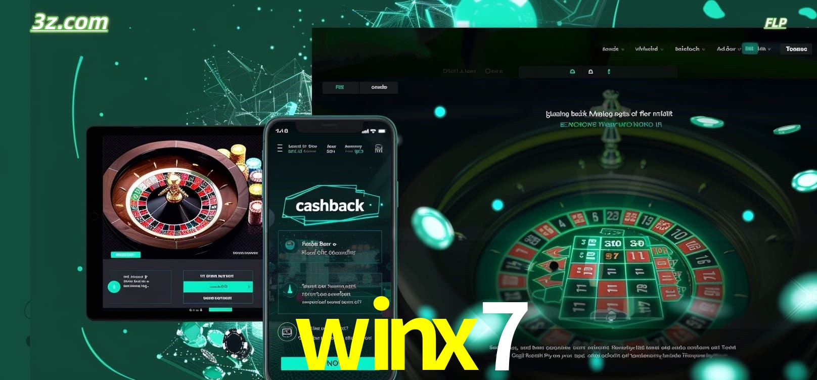 Jogue roleta em dispositivos móveis e desktop com winx7