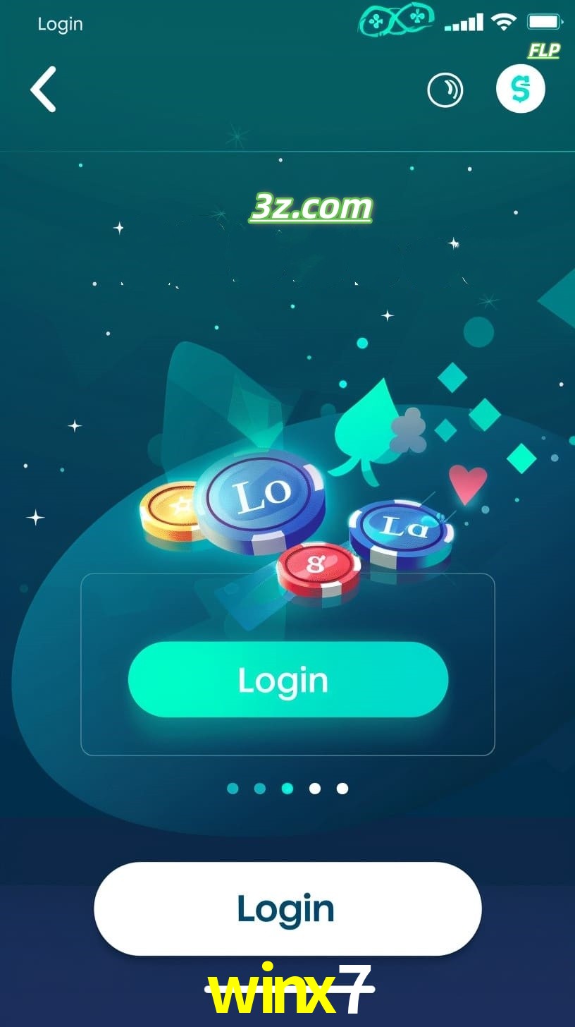 Login no aplicativo de cassino online winx7 Brasil com bônus de boas-vindas